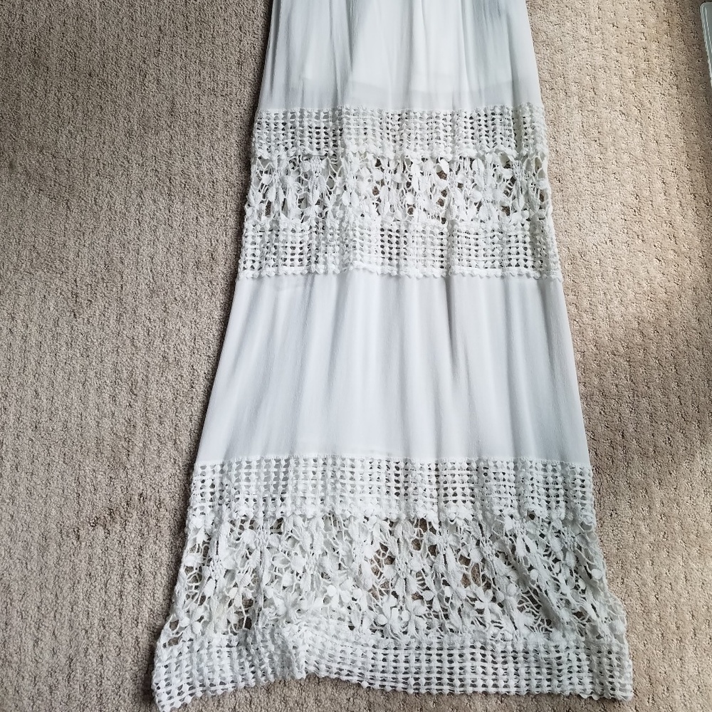 Anthropologie Crochet Lace Maxi Dress, S/M - Picture 7 of 8